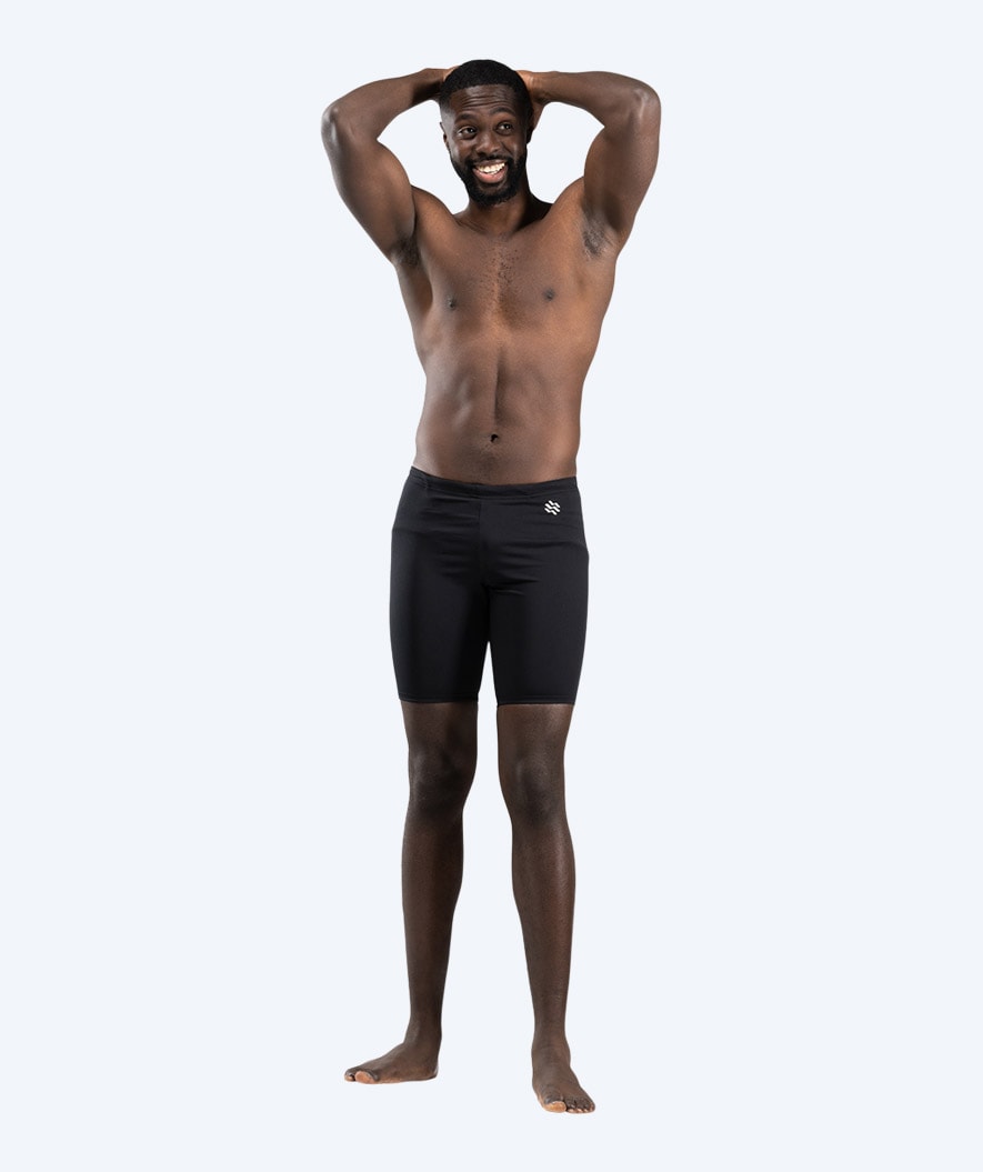 Watery lange badebukser til mænd - Surfy Eco - Sort