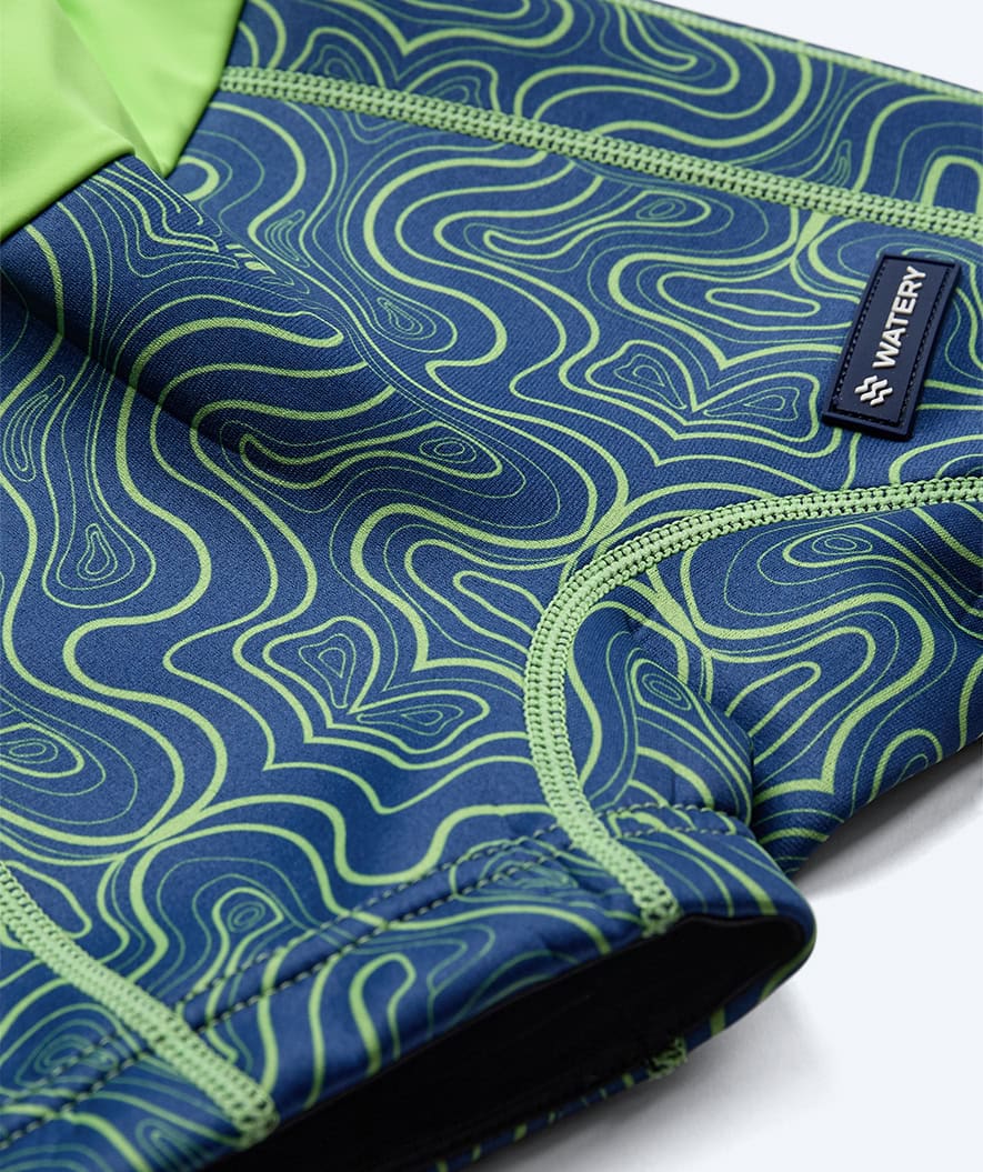 Watery pieluszka do pływania dla dzieci - Thetis Youngster - Zielony/niebieski