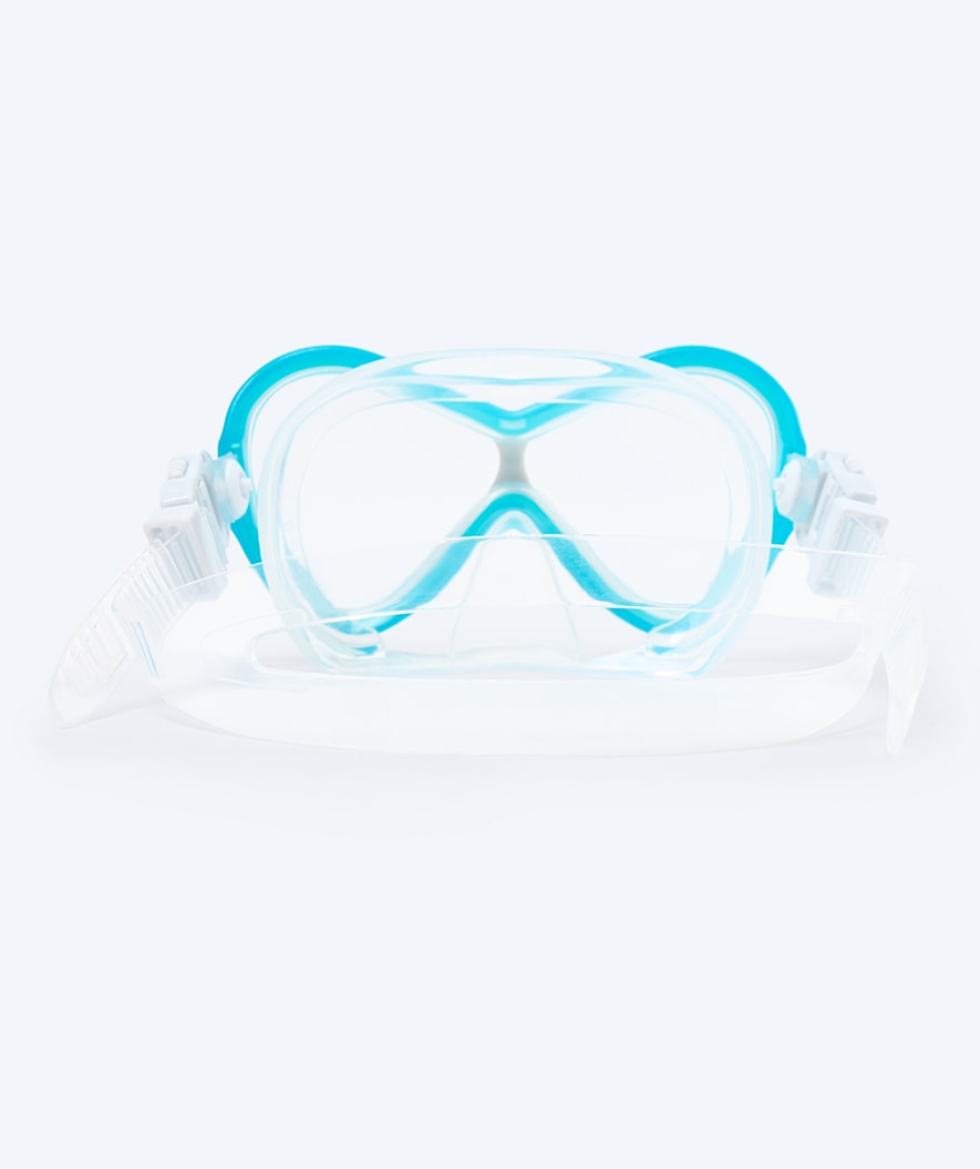 Watery zestaw maska + rurka do snorkelingu dla dzieci - Triton Full-dry - Jasnoniebieski