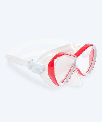 Watery maska do nurkowania dla dzieci (4-10 lat) - Triton - Czerwony