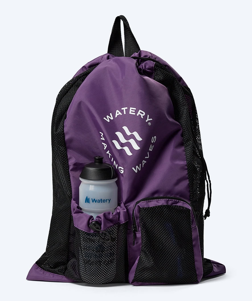 Watery worek pływacki z siatki - Ultra Light 40L - Fioletowy