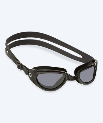 Watery okulary do pływania treningowe - Wade Active - Czarny (przydymione soczewki)
