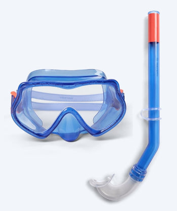 Watery zestaw maska + rurka do snorkelingu dla dzieci (4-10 lat) - Winslet - Niebieski