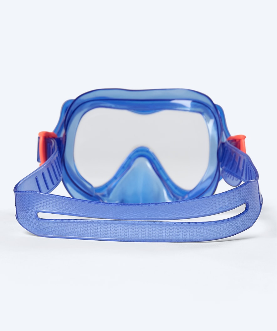 Watery zestaw maska + rurka + płetwy do snorkelingu dla dzieci (4-10 lat) - Winslet/Bimasha - Niebieski/ciemnoniebieski