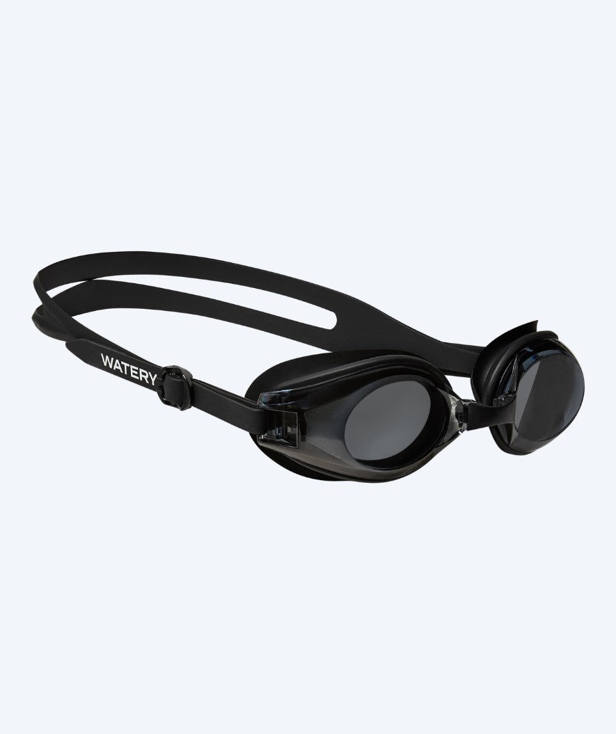 Watery korekcyjne okulary do pływania dla dorosłych krótkowidzów - (-1.5) – (-7.0) - Biminis - Czarny (Smoke soczewki)