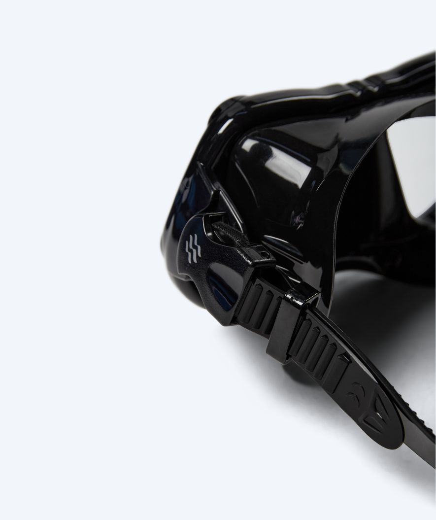 Watery maska do nurkowania dla dorosłych (od 12 lat) - Hudson - Czarny