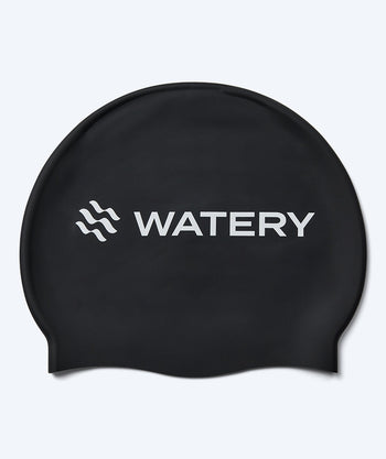 Watery czepek do pływania dla dzieci (3-10) - Signature - Czarny