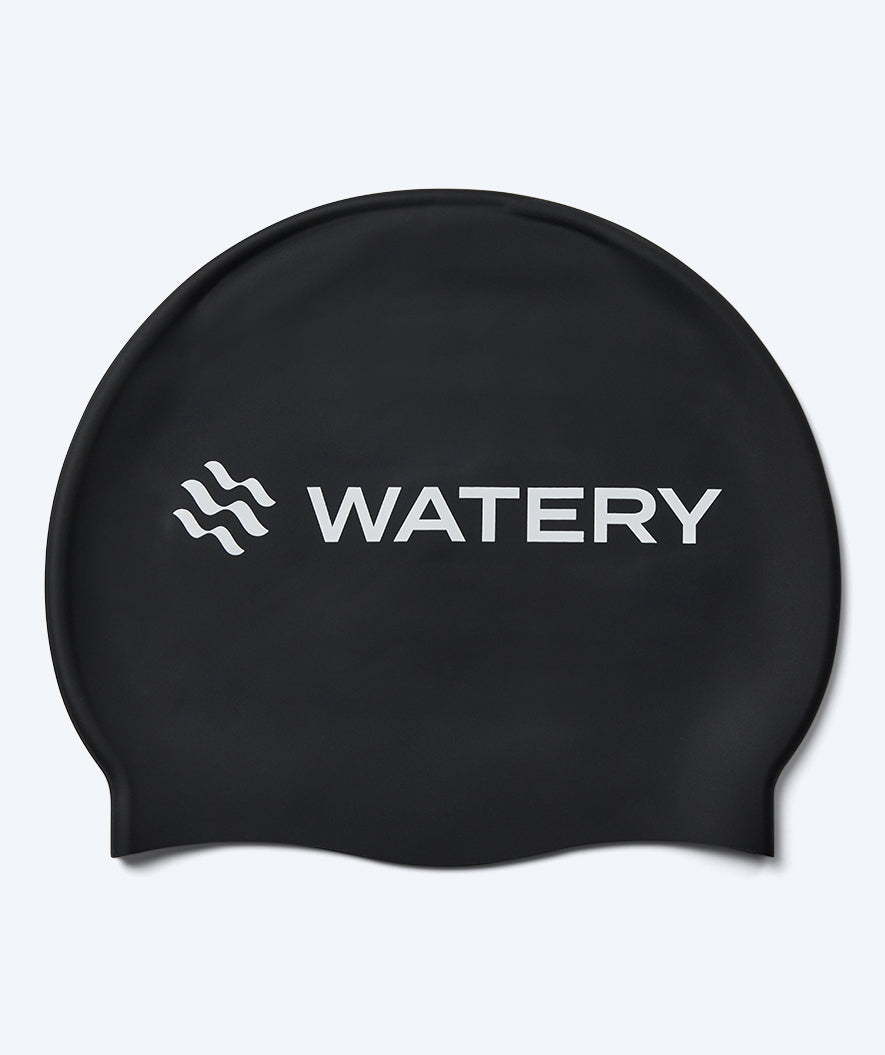 Watery czepek do pływania dla dzieci (3-10) - Signature - Czarny