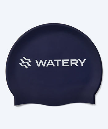 Watery czepek do pływania dla dzieci (3-10) - Signature - Ciemnoniebieski
