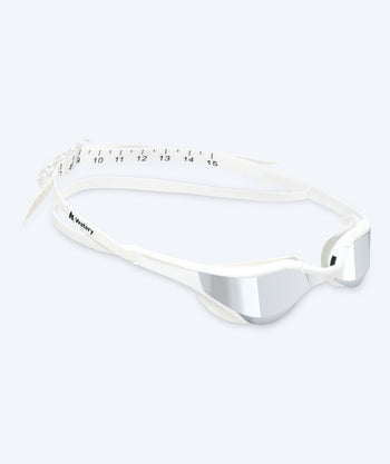 Watery okulary do pływania - Instinct Elite Mirror - Biały/srebrny
