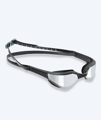 Watery okulary do pływania - Instinct Elite Mirror - Czarny/Srebrny