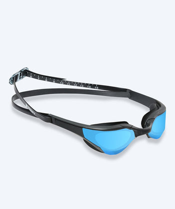Watery okulary do pływania - Instinct Elite Mirror - Czarny/niebieski