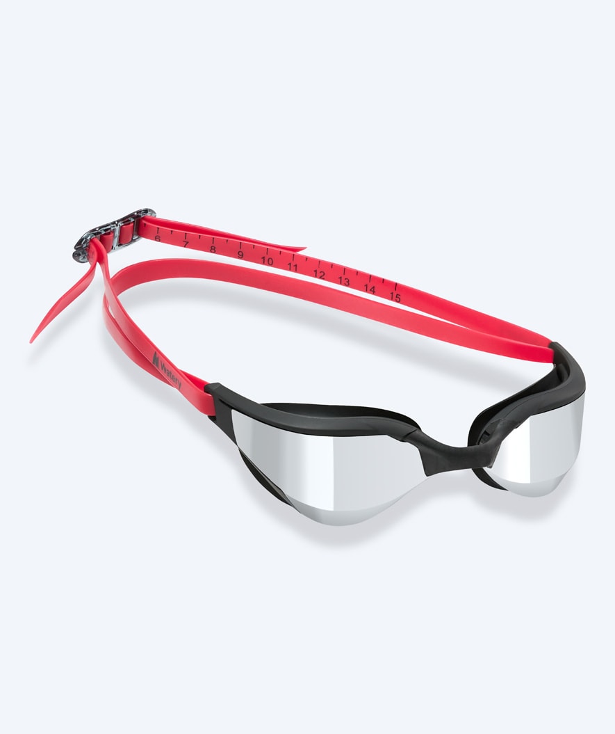 Watery okulary do pływania - Instinct Ultra Mirror - Czerwony/srebrny