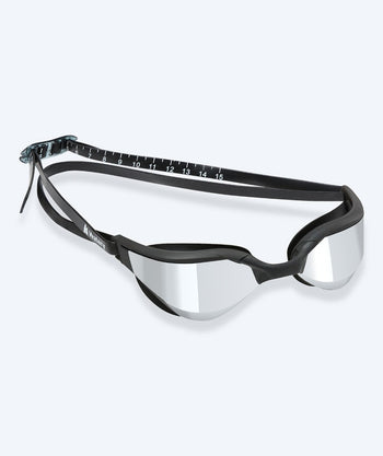 Watery okulary do pływania - Instinct Ultra Mirror - Czarny/Srebrny