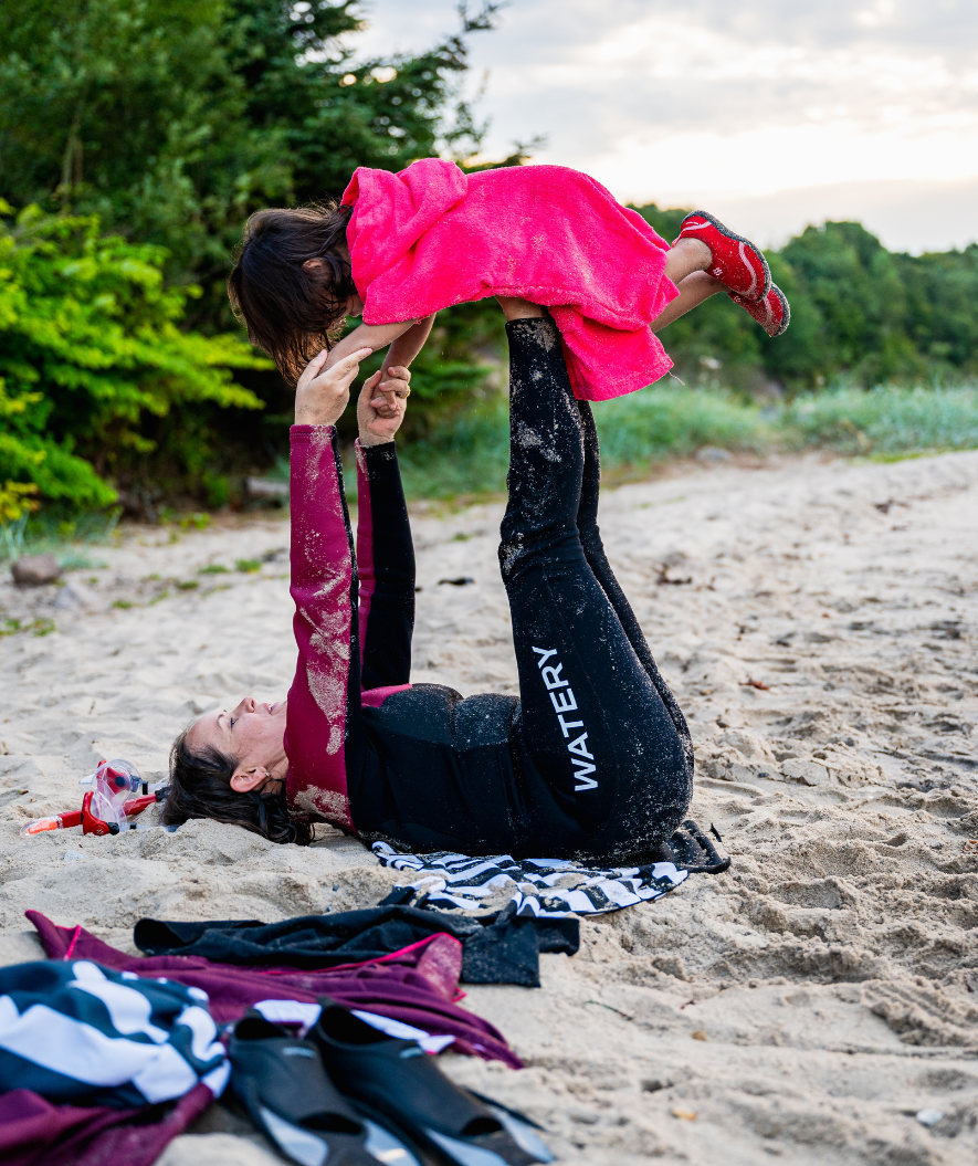 Watery pianka do pływania dla kobiet - Gecko (3 mm) - Różowy