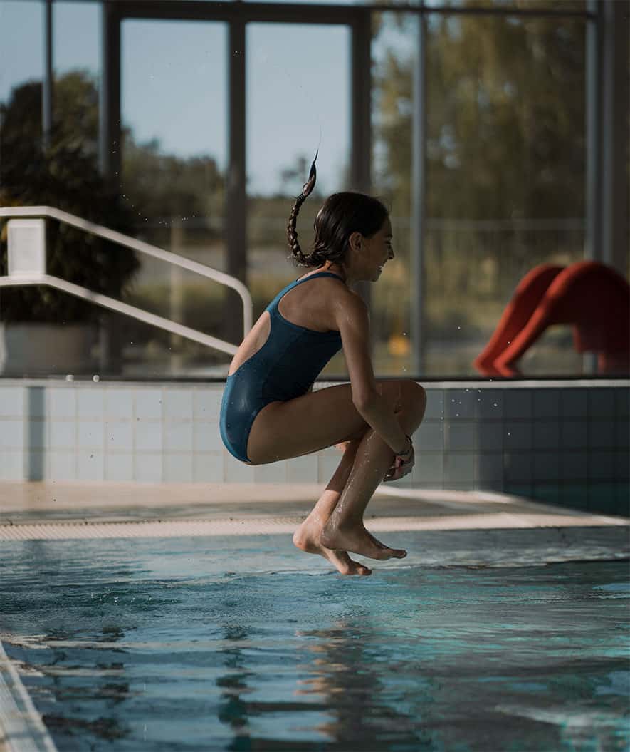 Watery strój kąpielowy dla dziewczynek - Eco Poolparty - Nordic Blue