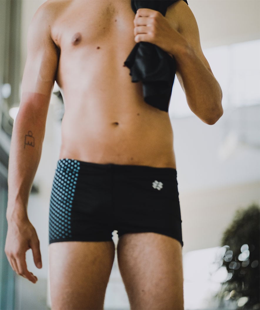 Watery bokserki kąpielowe dla mężczyzn - Flaming Vegas Eco - Niebieski