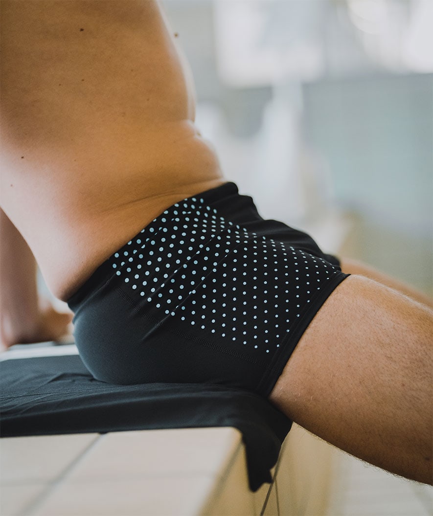 Watery bokserki kąpielowe dla mężczyzn - Flaming Vegas Eco - Niebieski